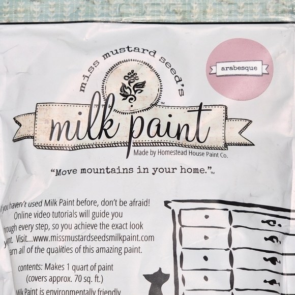 NEW Miss Mustard Seed's Milk Paint Arabesque makes 1 qt - Picture 3 of 10